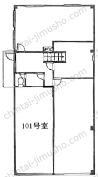 和歌重ビル1階の間取図
