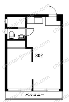 土屋マンション3階の間取図