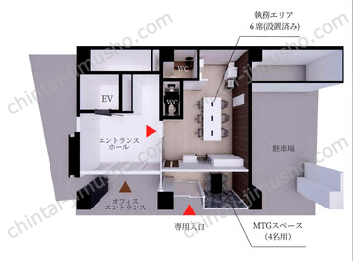 サンライズ長井ビル1階の間取図
