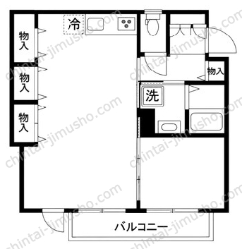 ダイキデュオ目黒3階の間取図
