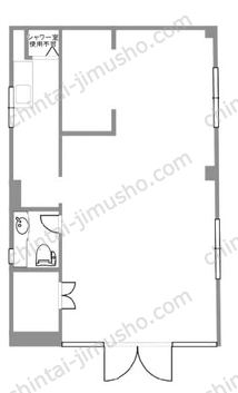 TK町屋ビル1階の間取図