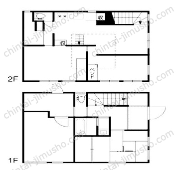 サントミ町屋ハウス１一棟の間取図