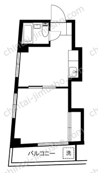 サンライズ新宿3階の間取図