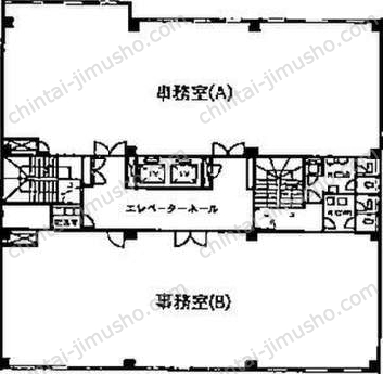 小浦第二ビル2階の間取図