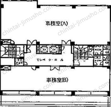 小浦第二ビル5階の間取図