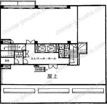 小浦第二ビル6階の間取図