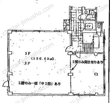 若草ビルA館2階の間取図