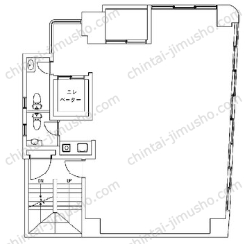 I.S.Iビル3階の間取図