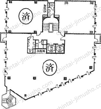 銀座8丁目10番ビルの間取図