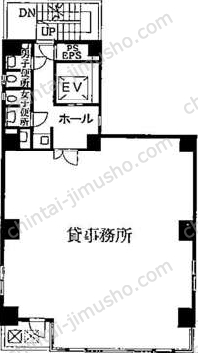 永井ビル／スペラボ八丁堀3丁目店3階の間取図