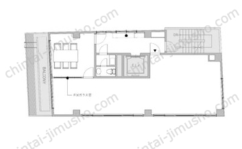 RIPL9／THE HUB 田町三田8階の間取図