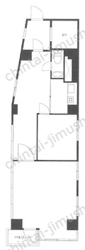 寿々屋ビル6階の間取図
