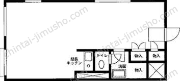 三河台ハイツ3階の間取図