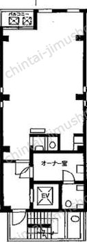 杉村ビル8階の間取図