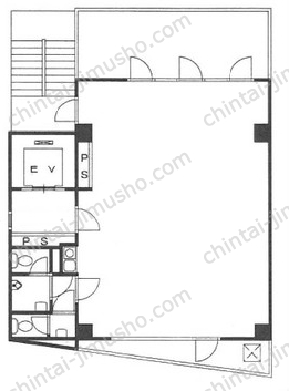 SHIBATA BLDⅢ7階の間取図