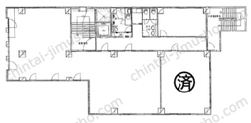 徳海屋ビル2階の間取図