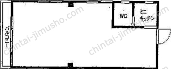 元赤坂マンション4階の間取図