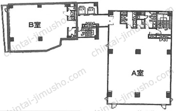 コア本郷ビル4階の間取図