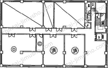 イマス西新宿第2ビルの間取図