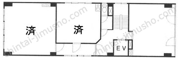 大洋ビルの間取図
