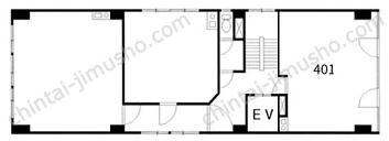大洋ビル4Fの間取図