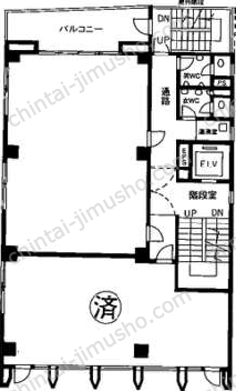 ミツヤ四谷ビル4階の間取図