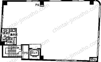 湊SYビル3階の間取図