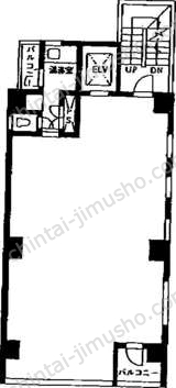 第二山口ビル3階の間取図