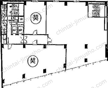 アパ赤坂中央ビルの間取図