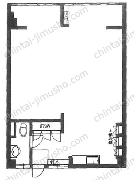 原宿コーポ別館1階の間取図