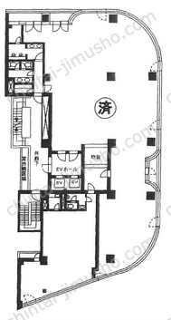 アコード新宿ビル6階の間取図