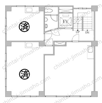 第一豊南ビル5階の間取図