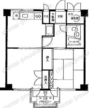 サンモール道玄坂6階の間取図