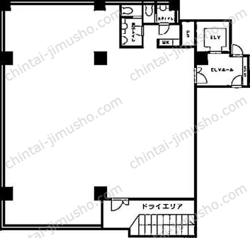 スヂノビルB1階の間取図