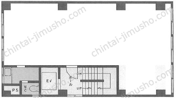 宮中ビル6階の間取図