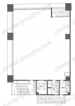 フェリスビル2階の間取図