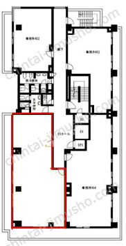 VORT西新宿／西新宿ライズオフィスDUE4Fの間取図