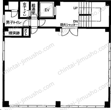 銀ビル6階の間取図