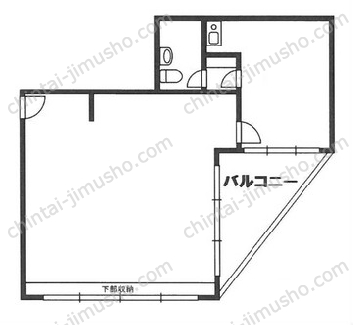 オークヒルアパートメンツ4階の間取図