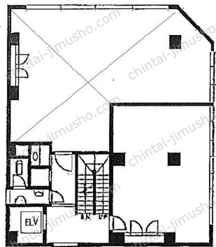 ル・グラシエルBLDG.33階の間取図