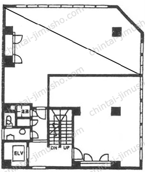 ル・グラシエルBLDG.34階の間取図