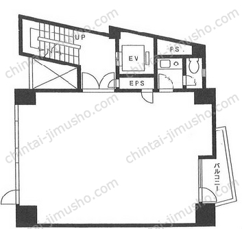 落合原宿ビル4階の間取図