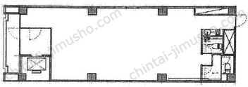 文行堂ビル4階の間取図