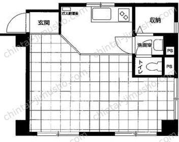 トーア新富マンション3階の間取図
