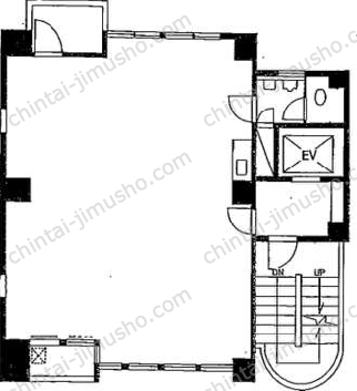 石阪ビル2階の間取図