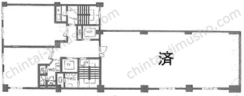 清話会ビルの間取図
