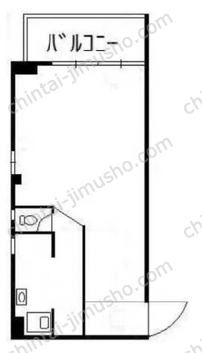 元赤坂マンション6階の間取図