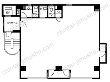 ミカミビル6Fの間取図