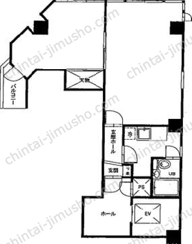 ラポール麻布十番3階の間取図