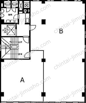 新保ビル／ハローオフィスGINZA5階の間取図